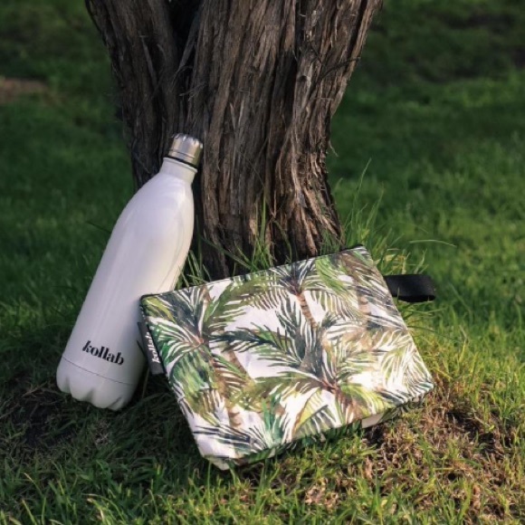 NWT Kollab Clutch Summer Leaves Bag - Picture 9 of 9